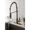 Gourmetier LS877CTLAB Single-Handle Pre-Rinse Kitchen Faucet, Antique Brass LS877CTLAB - alternate 6